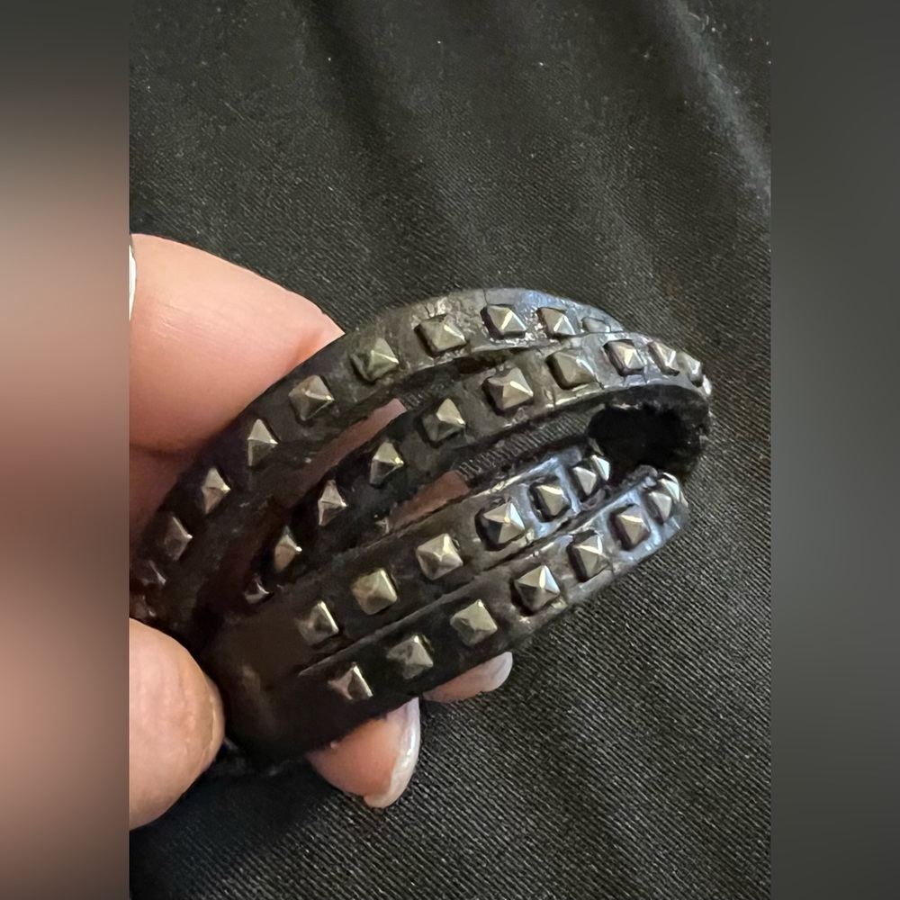 Leather Stud Bracelet / Necklace